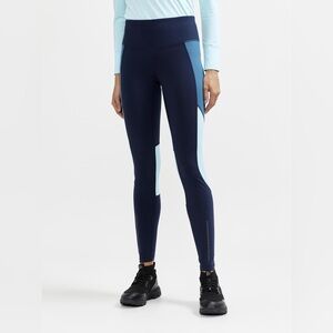 Athleta Colorblock 7/8 Leggings Blue